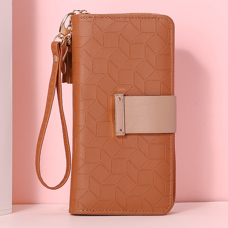 Women's Long Large Capacity Zipper Mobile Ladies Wallets