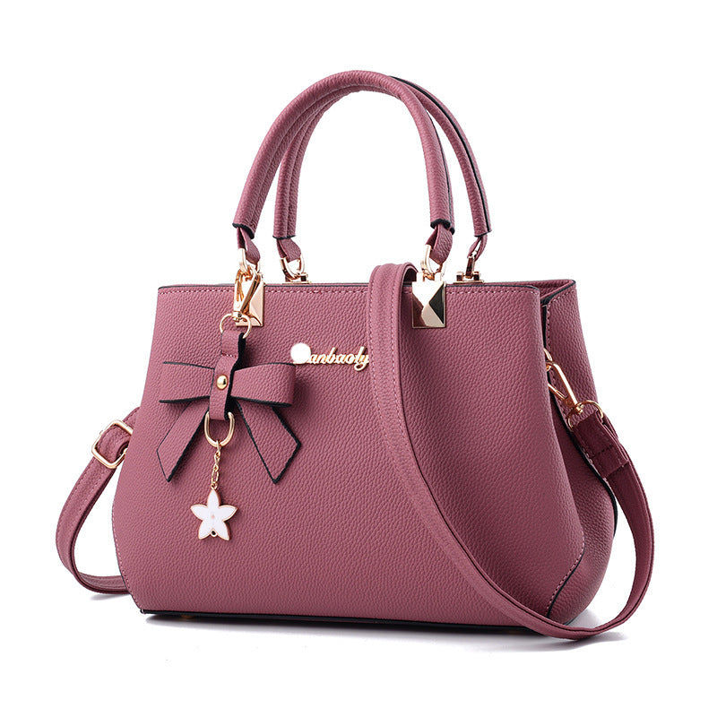 Women's Korean Fashion Bow Portable Mother Shoulder Bags