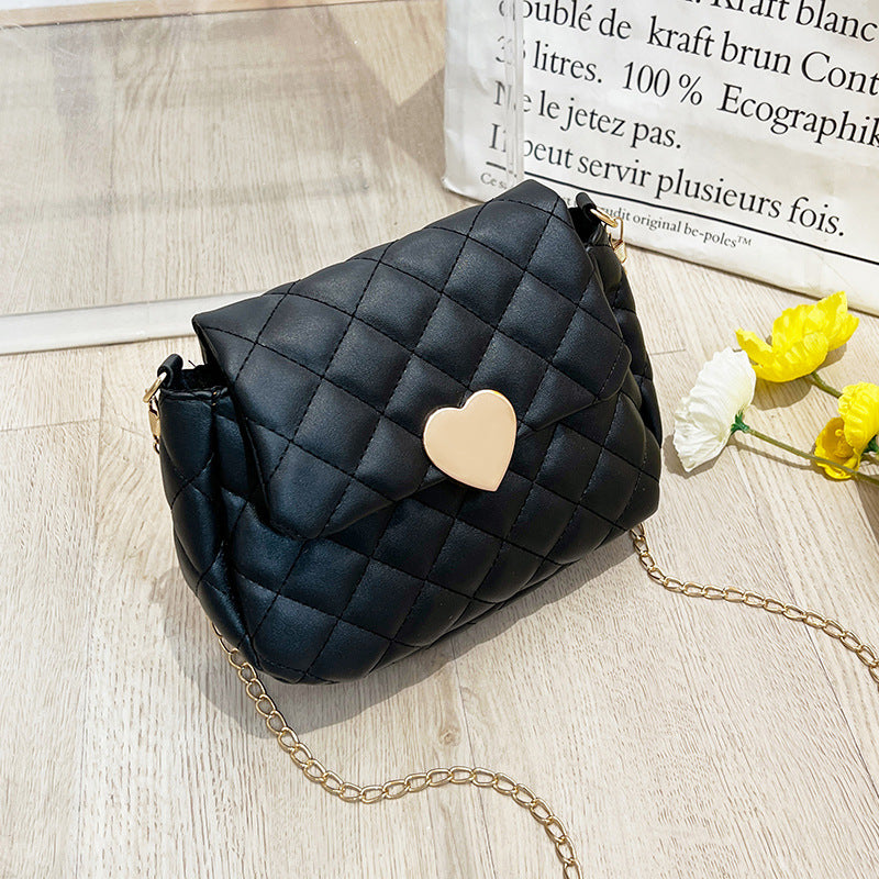 Beautiful Trendy Fashion Rhombus Love Chain Women's Messenger Bag