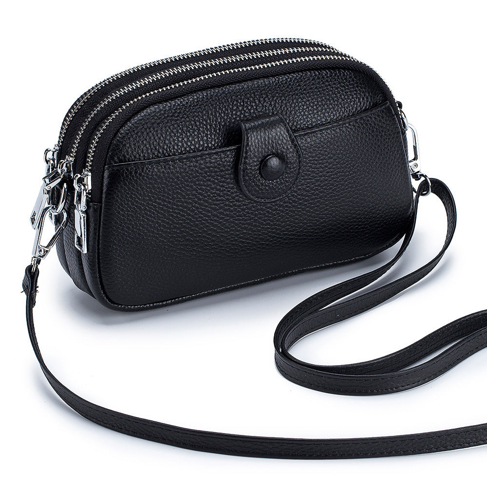 Women's Leather Large Capacity Fashion Mobile Crossbody Bags