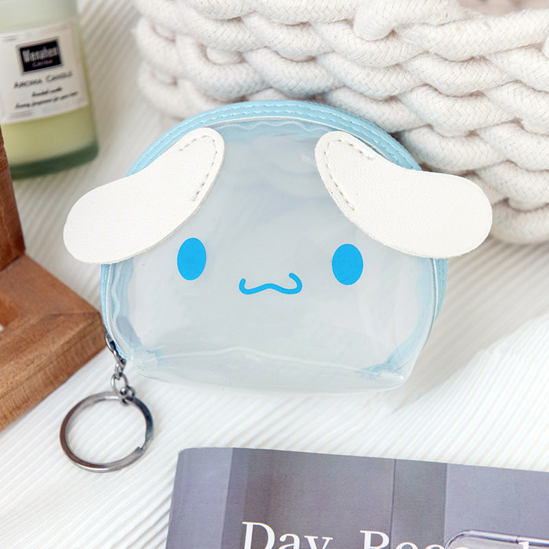 Portable Size Big Ear Dog Clow Melody Coin Purses