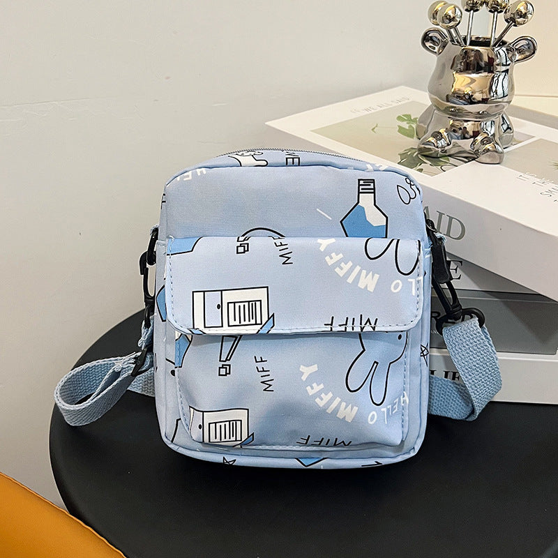 Wind Nylon Fresh Fashion Iti Printing Women's Messenger Bag