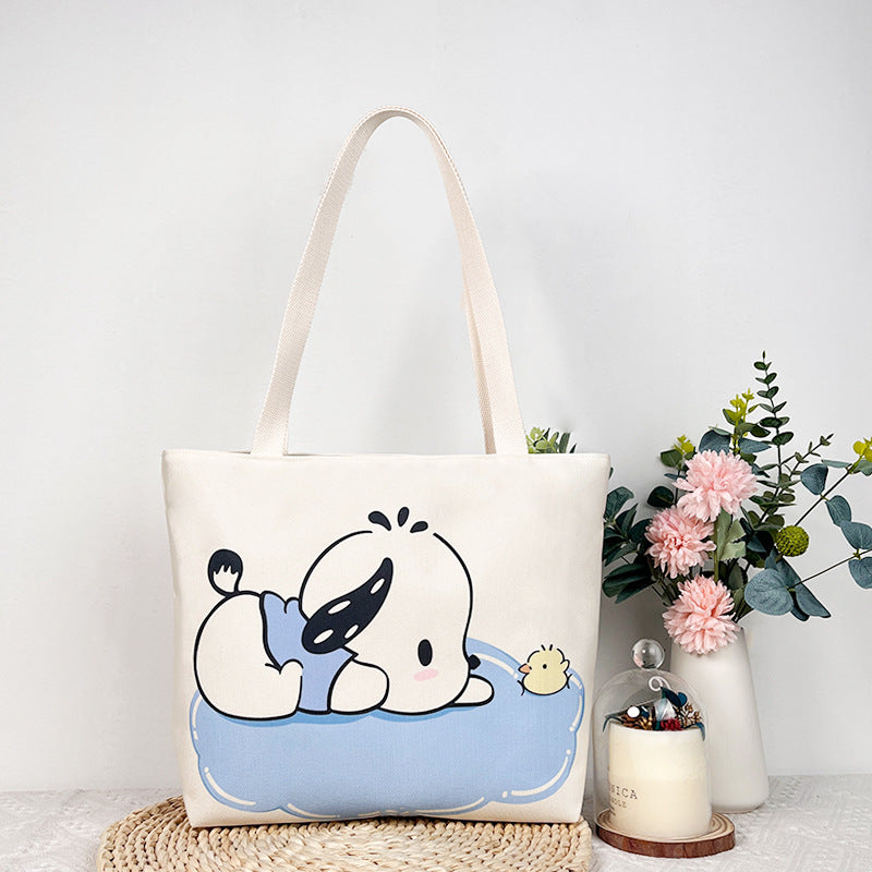 Canvas Fabric Duplex Printing Versatile Large Capacity Month Sales Thousand Bags