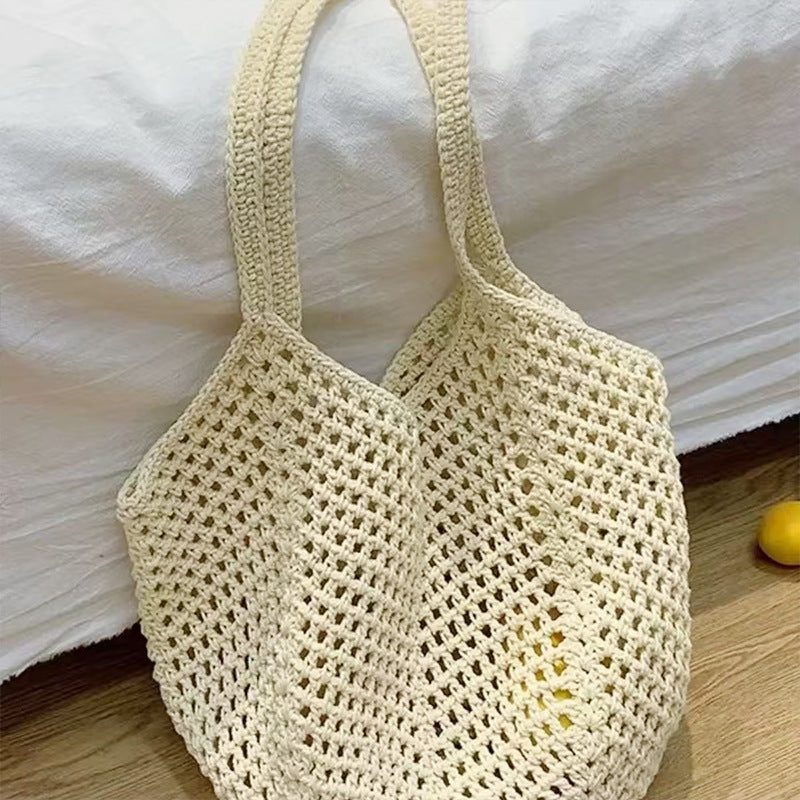 Large Capacity Totes Hollow Carambola Clip Tote Bags