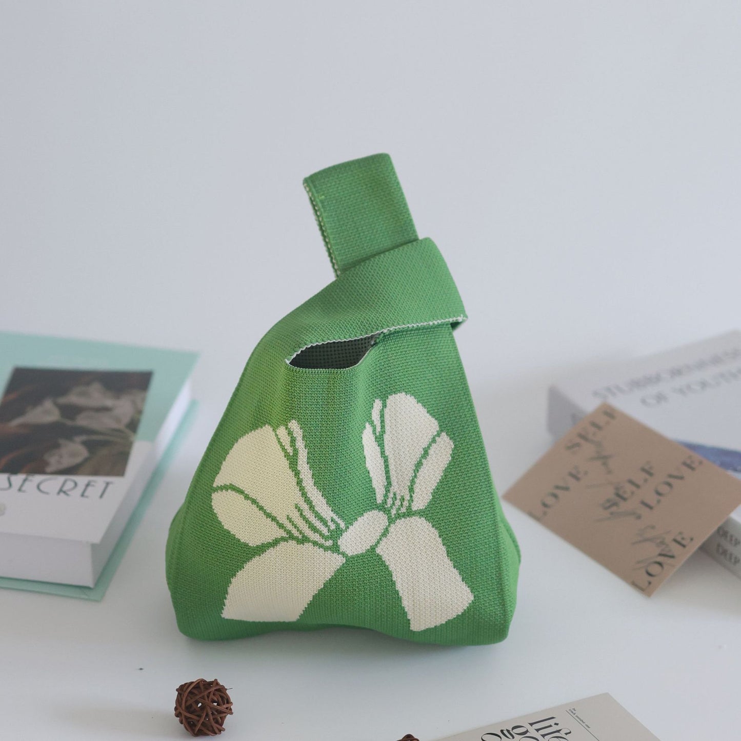 Unique Women's Knitted Woven Vest Simple Handbags