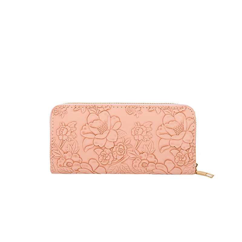 Women's Simple Embossed Large Capacity Multi Slots Bags