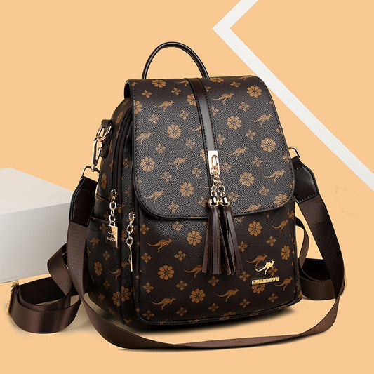 Women's Korean Fashion Leisure Large Capacity Trendy Backpacks