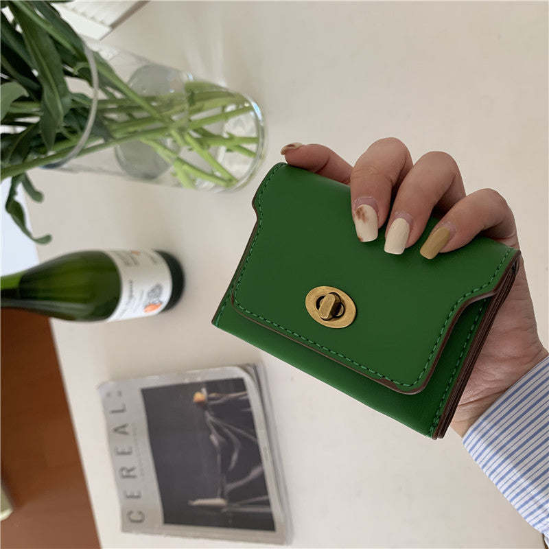 Korean Style Simple Texture Mini Storage Card Holder