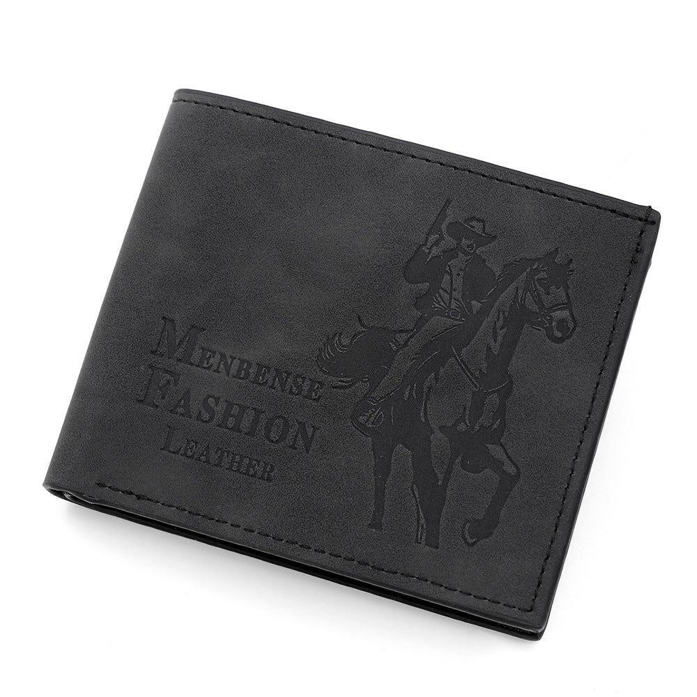 Men's Creative Retro Hunter Short Open Men's Wallet