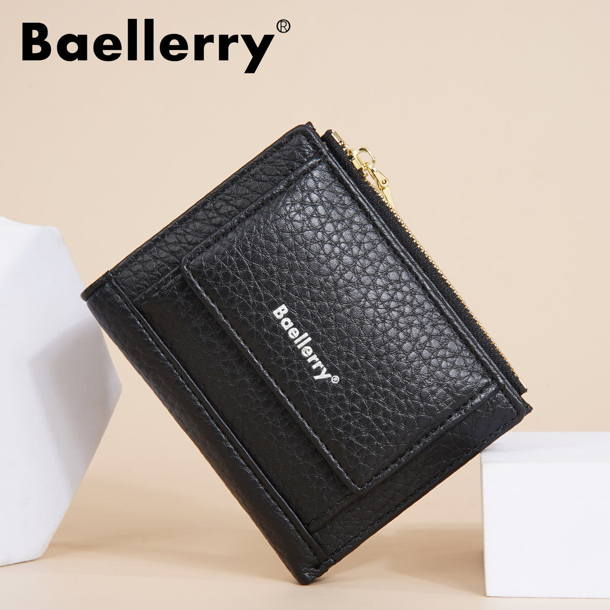 Women's Short Simple Multiple Slots Zipper Mini Ladies Wallet