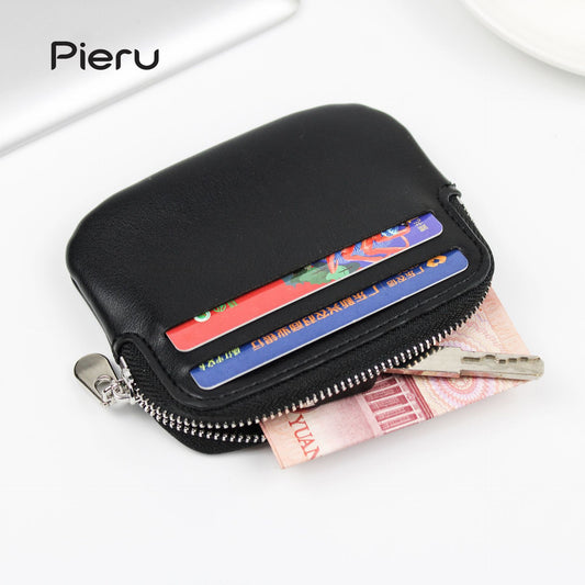 Attractive Mini Simple Solid Color Zipper Coin Purses