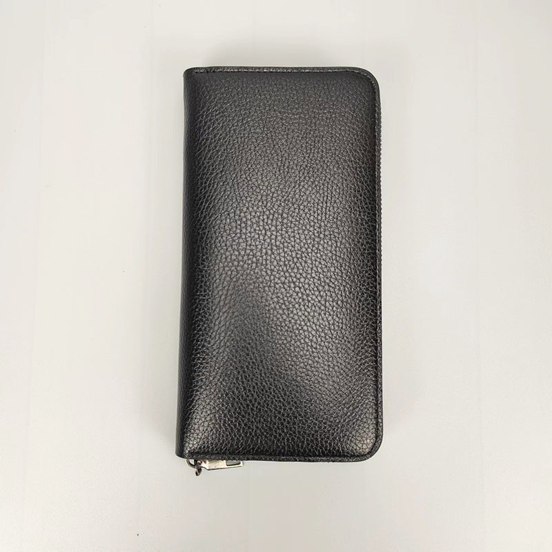 Men's Long Zipper Large Capacity Clutch Mobile Men's Wallets