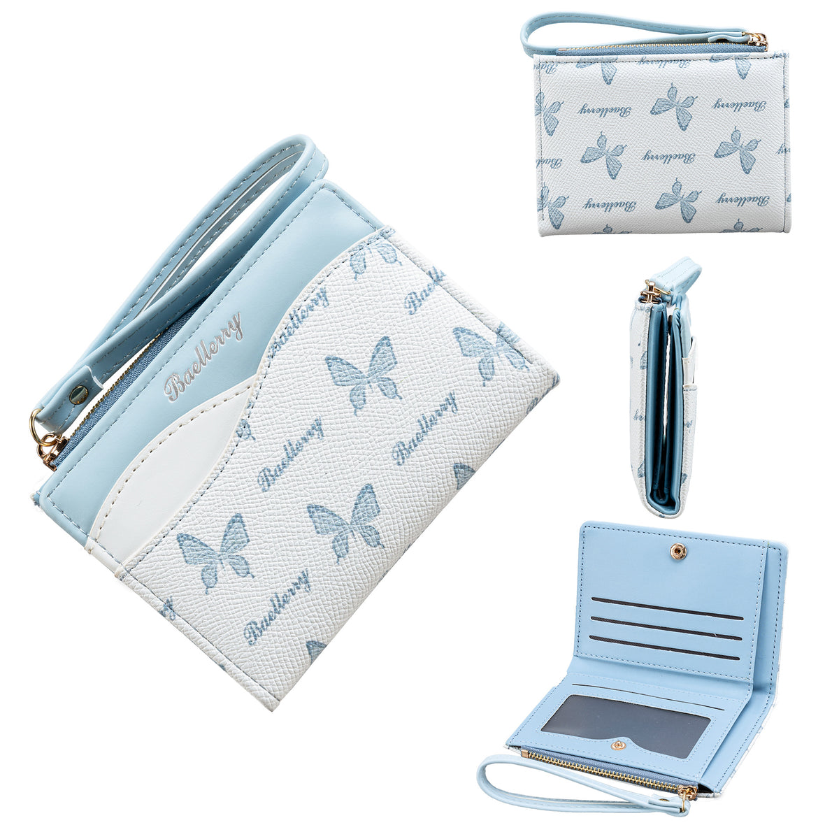 Women's High-grade Short Contrast Color Fashion Butterfly Ladies Wallet
