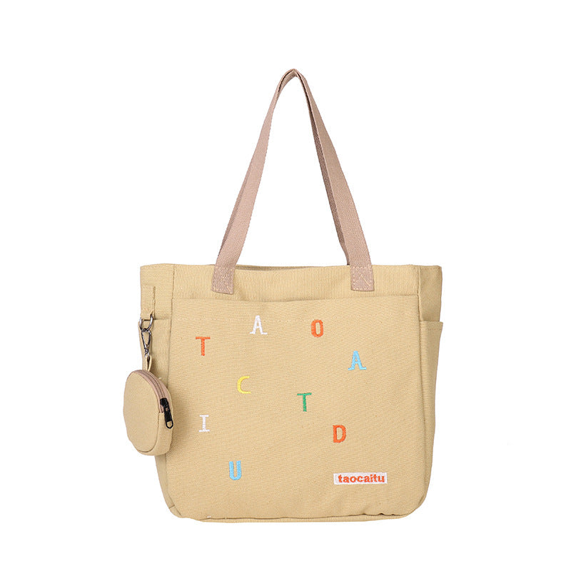 Large Capacity Fashion Embroidery Commuter Letter Bags