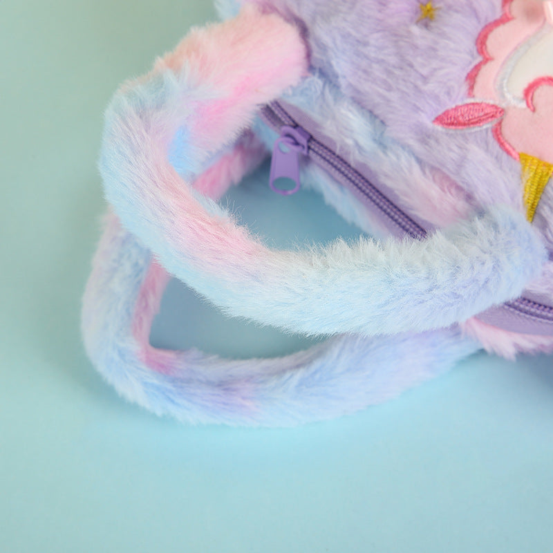 Korean Style Cute Unicorn Plush Cartoon Princess Women's Messenger Bag