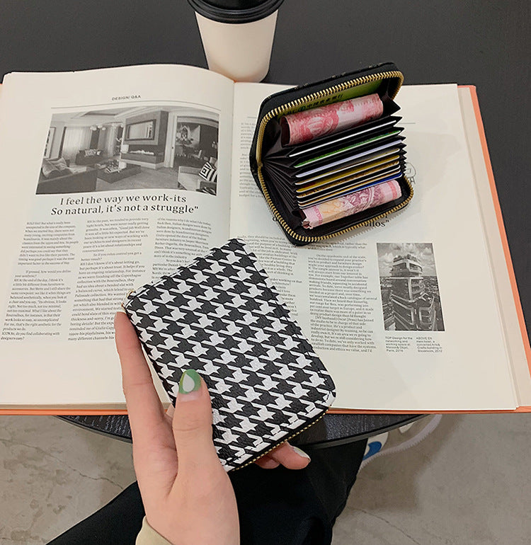 Women's Printed Expanding Multiple Slots Driving Men's Wallets