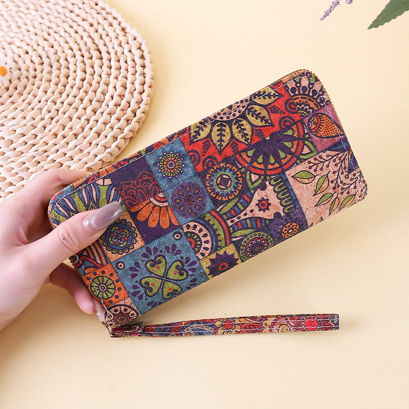Women's Ethnic Style Pattern Clutch Multiple Slots Ladies Wallet