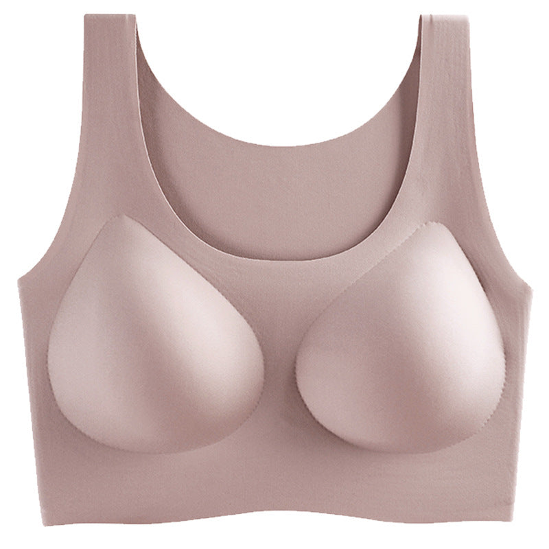 Women's Cloud Latex One-piece Wireless Push Up Comfort Vest Pregnant Everyday Bras