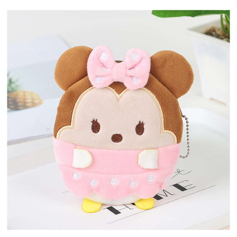 Cartoon Mini Plush Creative Cute Earphone Coin Purses