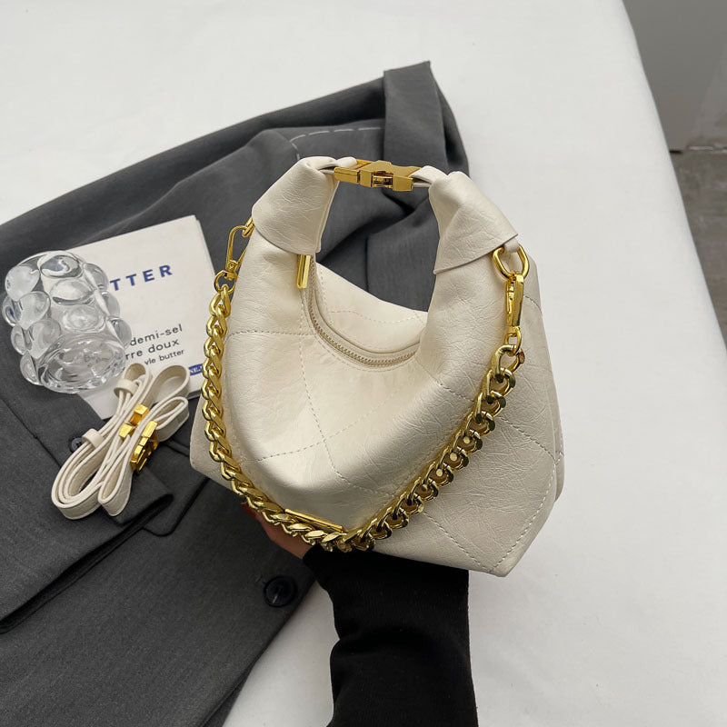 Women's Affordable Luxury Fashion Chain Mirror Underarm Handbags