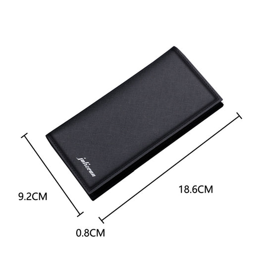 Men's Korean Fashionable Long Cross Pattern Fashion Men's Wallets