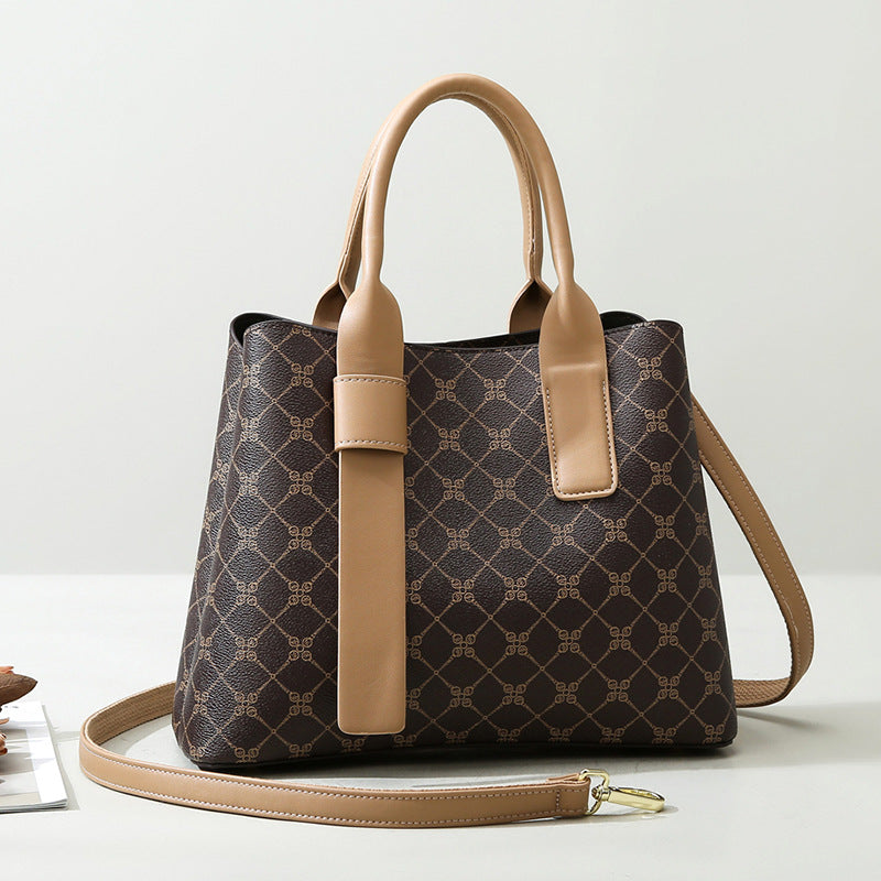 Women's Elegant Commuter Soft Leather Embossed Handbags