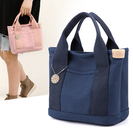 Women's Canvas Reticule Out Clutch Large Handbags