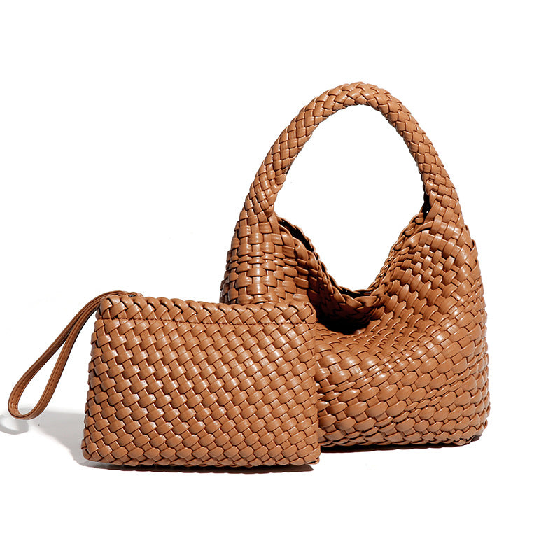 Women's Hand-woven Underarm Portable Fashion Son Mother Bags