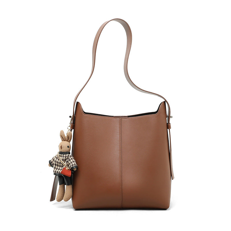 Women's One Fashion Underarm Genuine Leather Commuter Shoulder Bags