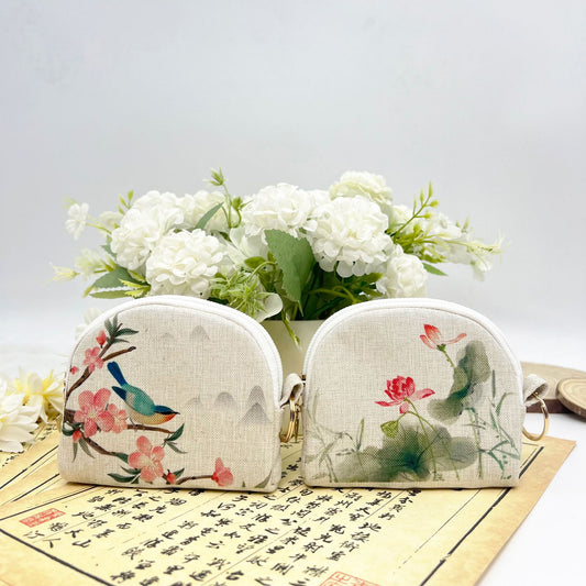 Hot Stamping Zipper Shell Portable Storage Coin Purses