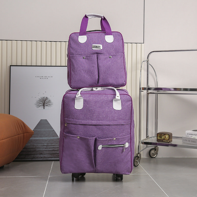 Women's Innovative Portable Folding Buggy Printing Travel Bags