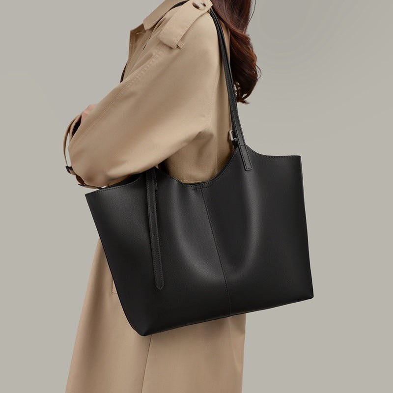 Women's Summer Genuine Leather Underarm Large Capacity Women's Messenger Bag