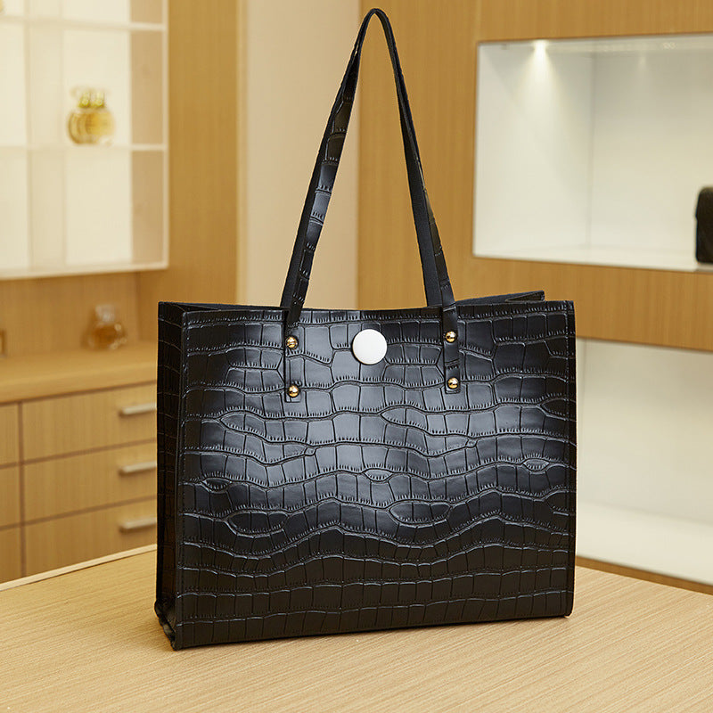 Women's Fashion Large Capacity Mummy Alligator Handbags
