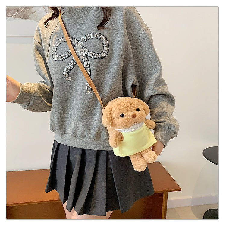 Women's Plush Clow Make-up Cute Birthday Gift Bags
