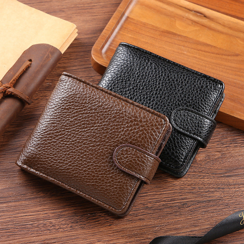 Fashion Men's Leather Short Credit One Men's Wallets