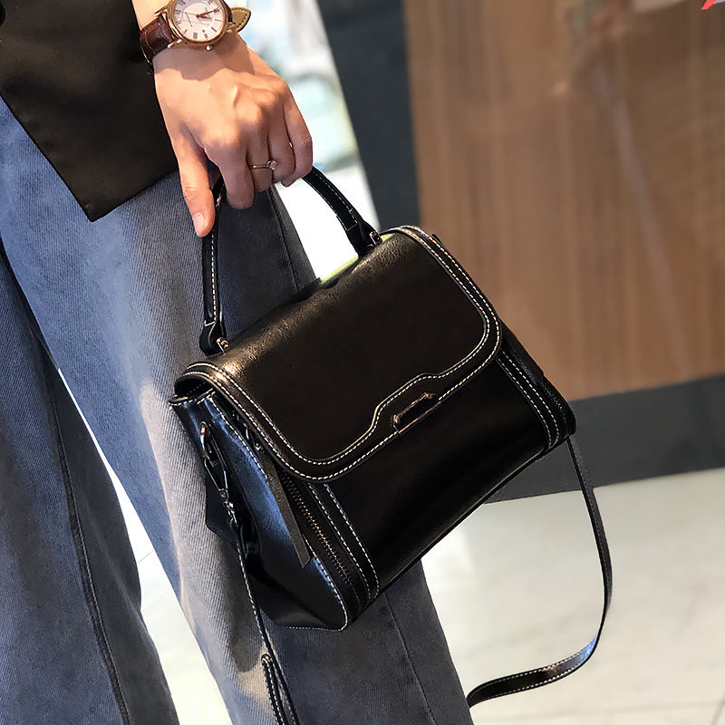 Women's Genuine Leather Commuter Summer Portable Handbags