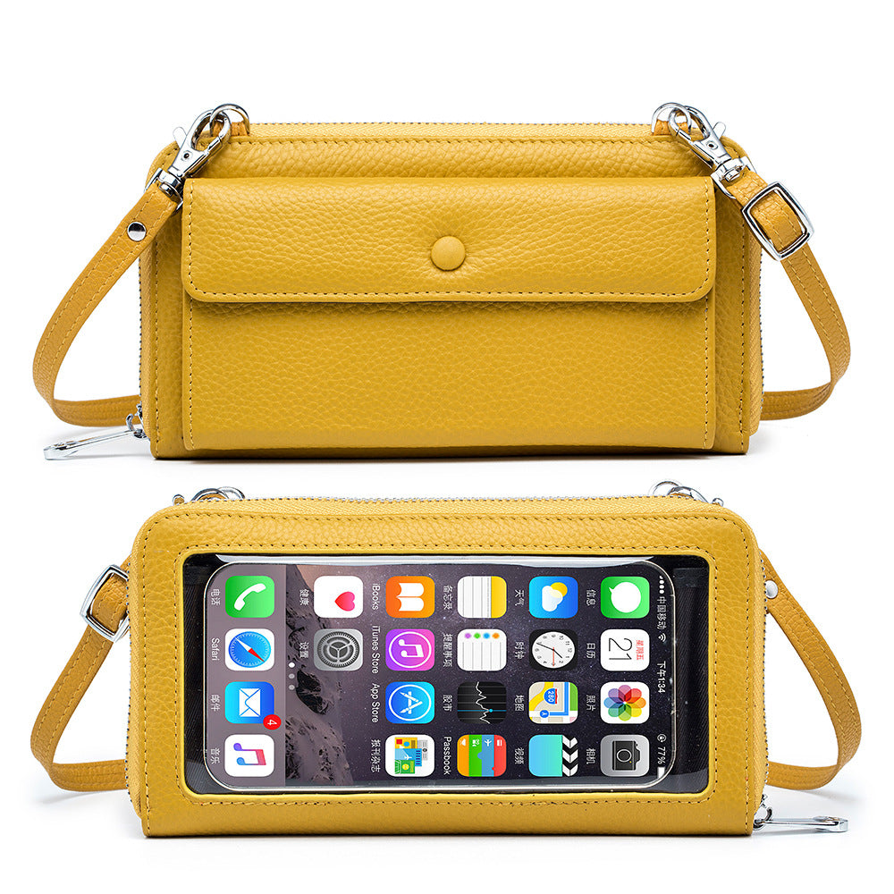 Women's Touch Screen Transparent Mobile Mini Phone Bags