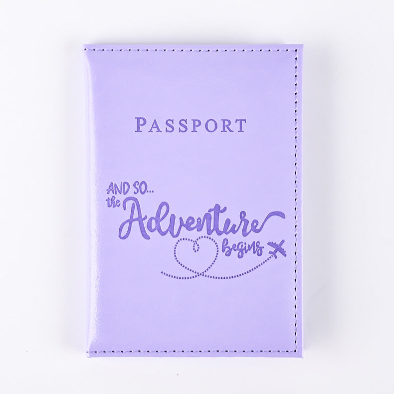 Grain Color Changing Passport Cover Ticket Card Holder