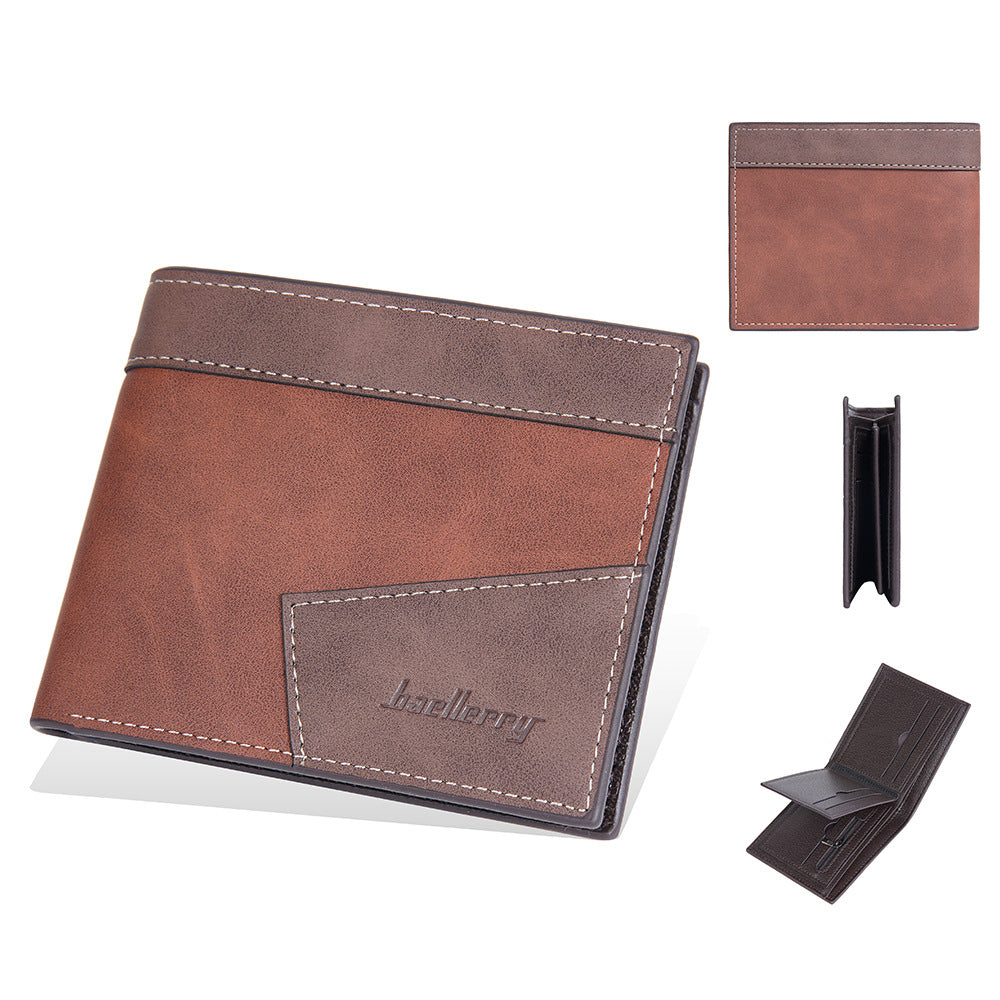 Men's Short Multiple Slots Horizontal High Sense Men's Wallets