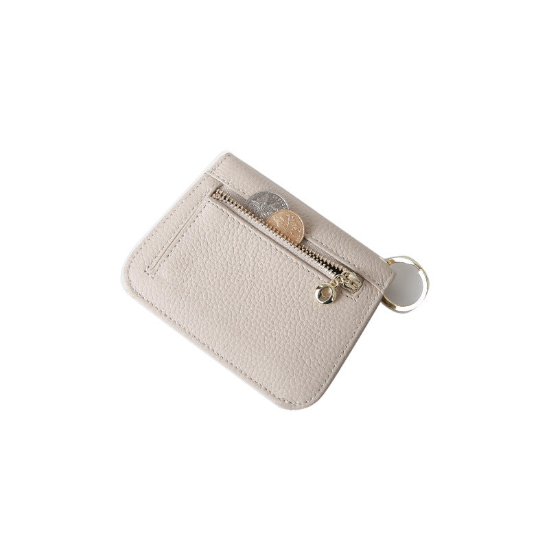 Women's Korean Genuine Leather Short Cowhide High-grade Purses