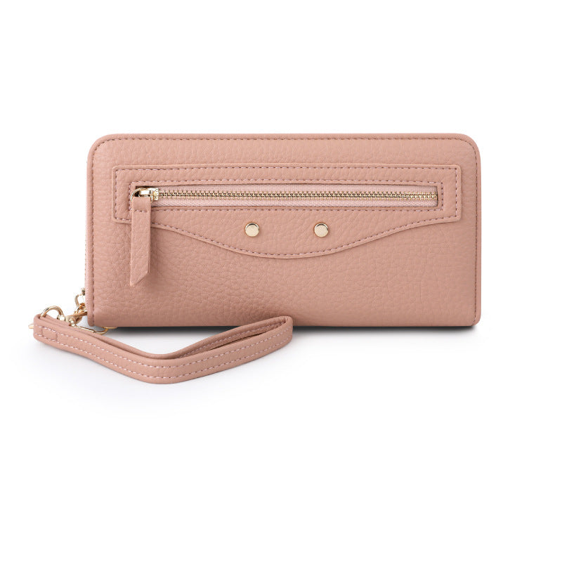 Women's Zipper Long Fashion Litchi Pattern Ladies Wallet