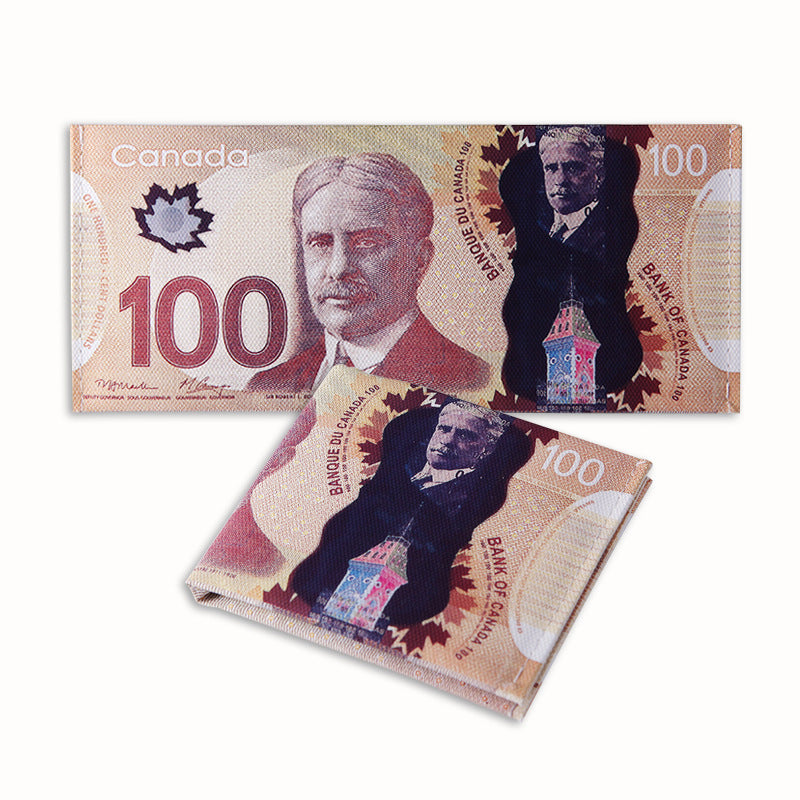 Men's Creative Dollar Printing Various Countries Pattern Men's Wallet
