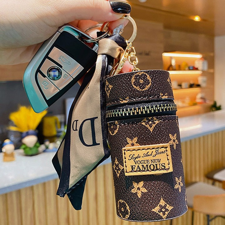Fashion Retro Cylinder Portable Earphone Car Bags