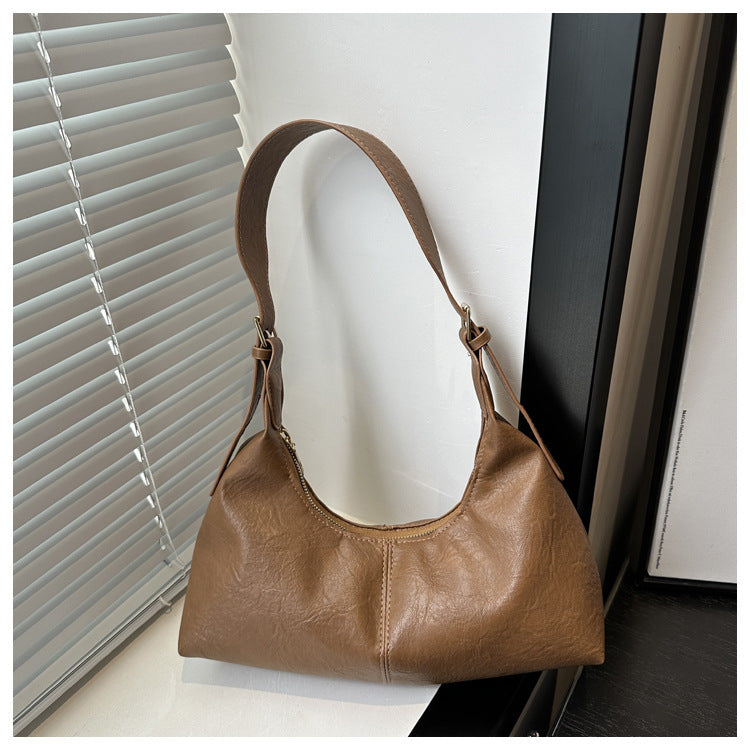 Veet Solid Color Simple Trendy Retro Commuter Large Bags