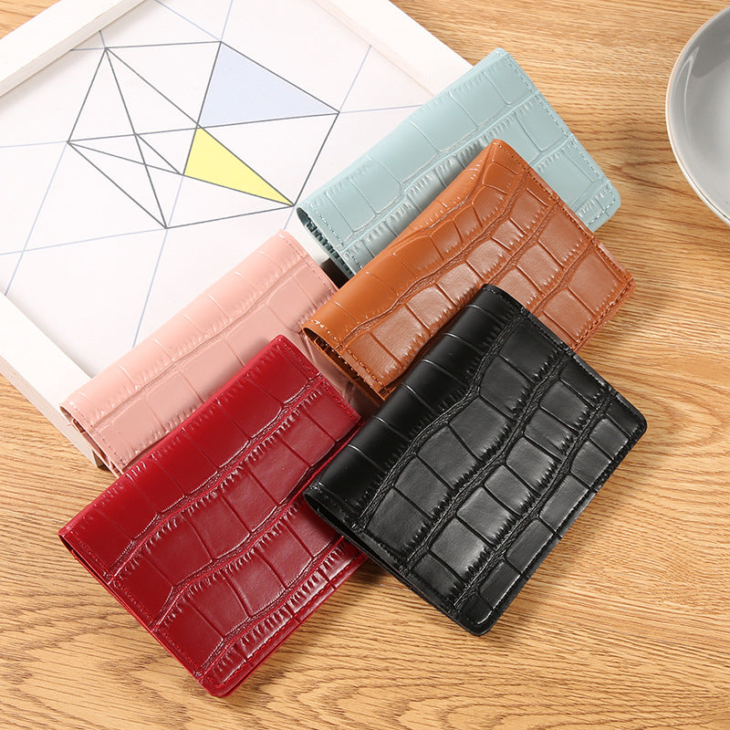 Women's Short Exquisite Hasp Clutch Fashion Two Card Holder