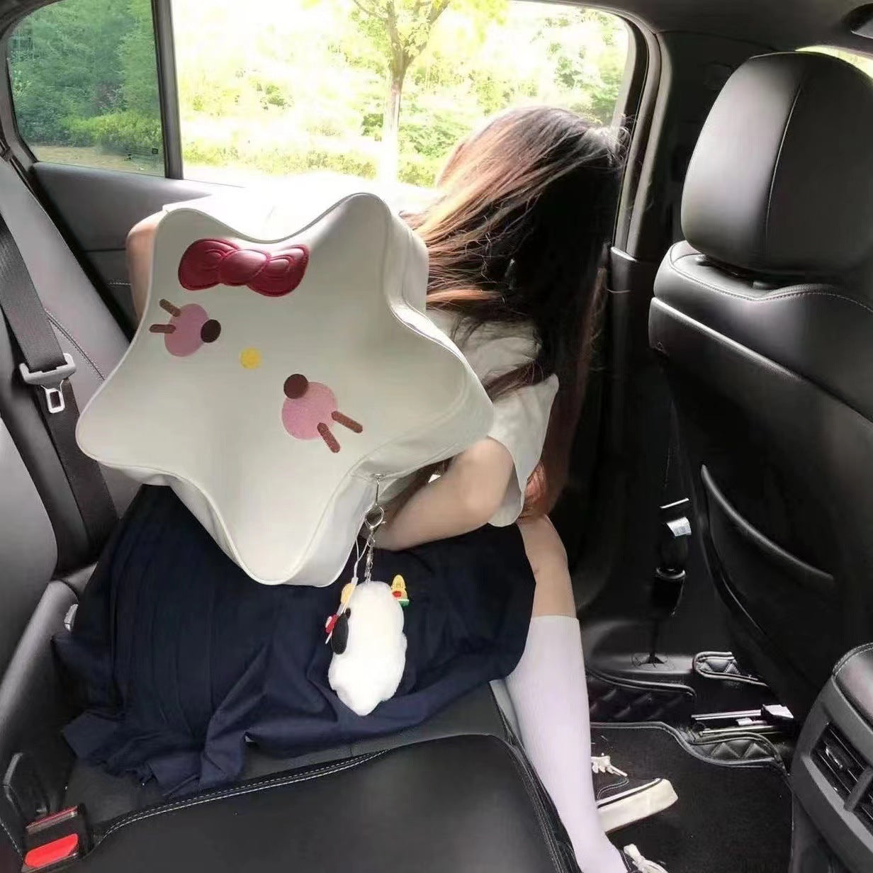 Cat Cute Funny Five-pointed Star Good-looking Backpacks
