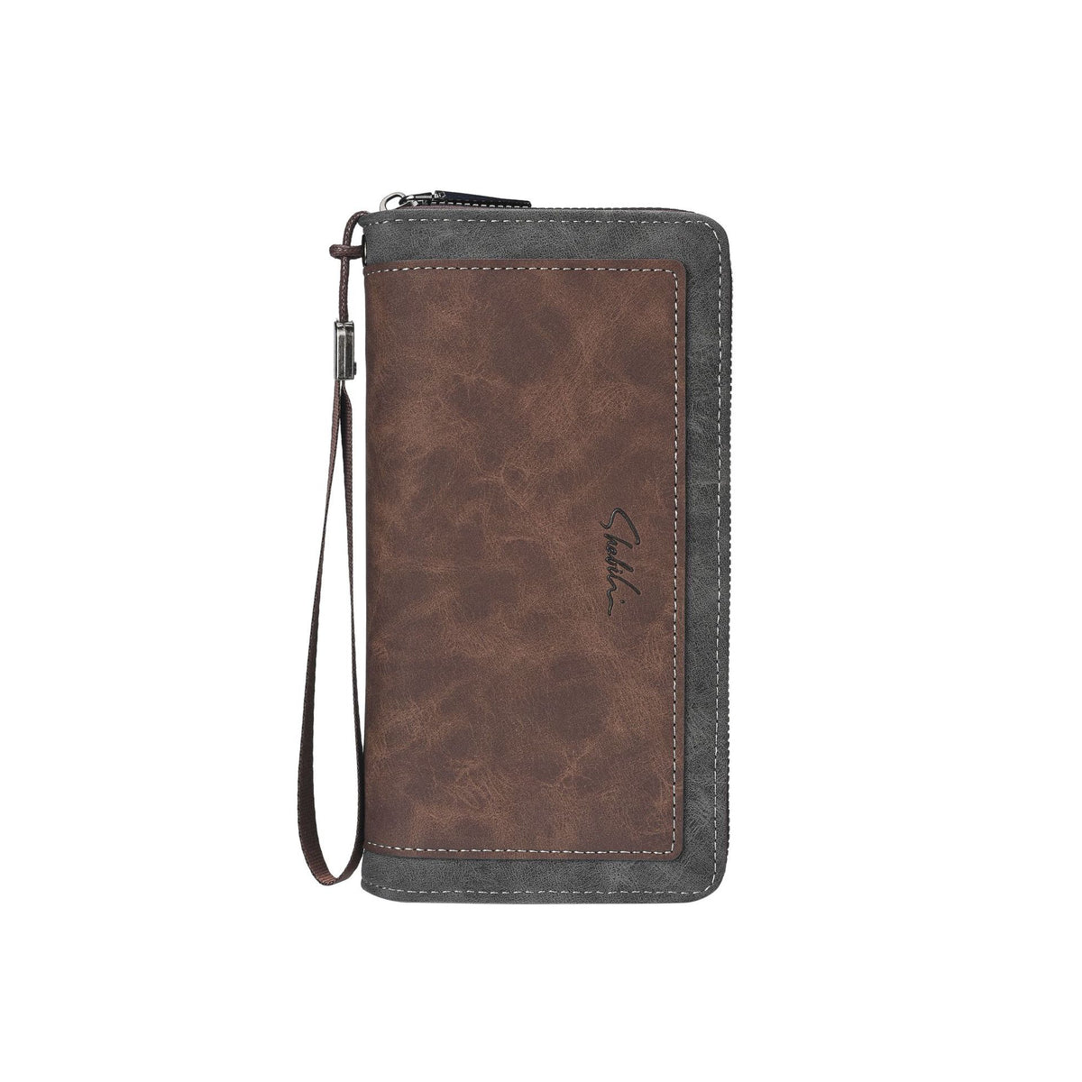 Men's Summer Long Color Matching Multiple Slots Hand Holding Large Capacity Men's Wallet