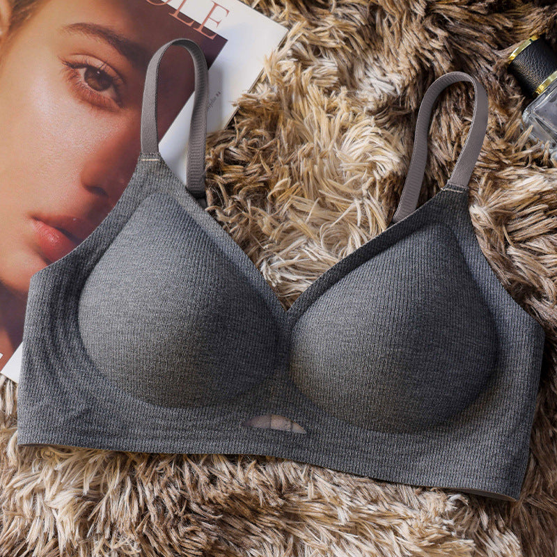 Women's Latex Seamless Underwear Small Chest Push Everyday Bras