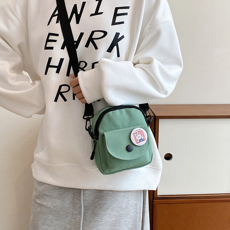 Canvas Korean Leisure Simple Fashion Pure Phone Bags