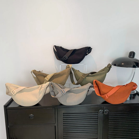Women's Corduroy Dumpling Lightweight Underarm Simple Crossbody Bags
